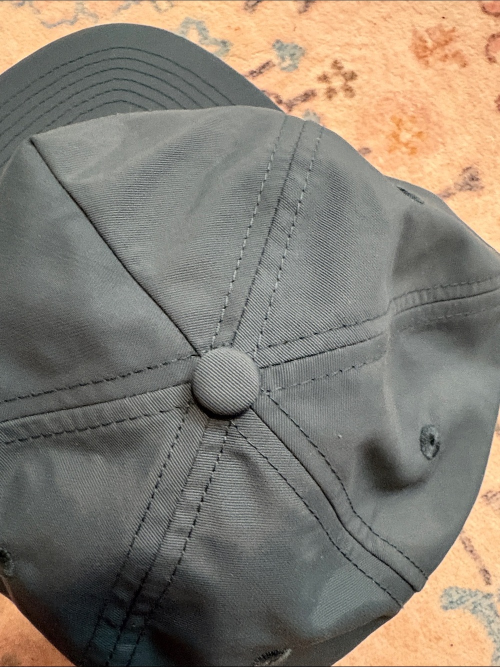 Men’s Teal Rope-Trim Cap - Picture 6 of 7